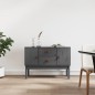 vidaXL Sideboard Grau 110x40x78 cm Massivholz Kiefer vidaXL Sideboard Grau 110x40x78 cm Massivholz Kiefer