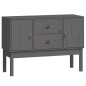 vidaXL Sideboard Grau 110x40x78 cm Massivholz Kiefer vidaXL Sideboard Grau 110x40x78 cm Massivholz Kiefer