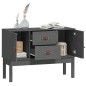 vidaXL Sideboard Grau 110x40x78 cm Massivholz Kiefer vidaXL Sideboard Grau 110x40x78 cm Massivholz Kiefer
