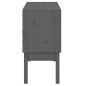 vidaXL Sideboard Grau 110x40x78 cm Massivholz Kiefer vidaXL Sideboard Grau 110x40x78 cm Massivholz Kiefer