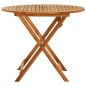 vidaXL Klappbarer Gartentisch Ø90x75 cm Massivholz Eukalyptus vidaXL Klappbarer Gartentisch Ø90x75 cm Massivholz Eukalyptus