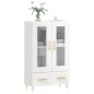 vidaXL Highboard Hochglanz-Weiß 69,5x31x115 cm Holzwerkstoff vidaXL Highboard Hochglanz-Weiß 69,5x31x115 cm Holzwerkstoff
