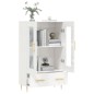vidaXL Highboard Hochglanz-Weiß 69,5x31x115 cm Holzwerkstoff vidaXL Highboard Hochglanz-Weiß 69,5x31x115 cm Holzwerkstoff