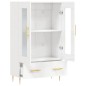 vidaXL Highboard Hochglanz-Weiß 69,5x31x115 cm Holzwerkstoff vidaXL Highboard Hochglanz-Weiß 69,5x31x115 cm Holzwerkstoff