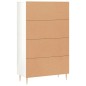 vidaXL Highboard Hochglanz-Weiß 69,5x31x115 cm Holzwerkstoff vidaXL Highboard Hochglanz-Weiß 69,5x31x115 cm Holzwerkstoff