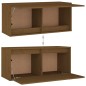 vidaXL Wandschrank Honigbraun 80x30x35 cm Massivholz Kiefer vidaXL Wandschrank Honigbraun 80x30x35 cm Massivholz Kiefer