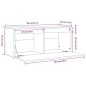 vidaXL Wandschrank Honigbraun 80x30x35 cm Massivholz Kiefer vidaXL Wandschrank Honigbraun 80x30x35 cm Massivholz Kiefer