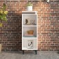 vidaXL Sideboard Weiß 34,5x32,5x90 cm Holzwerkstoff