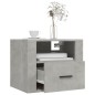 vidaXL Wand-Nachttisch Betongrau 50x36x40 cm vidaXL Wand-Nachttisch Betongrau 50x36x40 cm