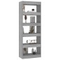 vidaXL Bücherregal/Raumteiler Grau Sonoma 60x30x166 cm Holzwerkstoff vidaXL Bücherregal/Raumteiler Grau Sonoma 60x30x166 cm Holzwerkstoff