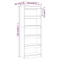 vidaXL Bücherregal/Raumteiler Grau Sonoma 60x30x166 cm Holzwerkstoff vidaXL Bücherregal/Raumteiler Grau Sonoma 60x30x166 cm Holzwerkstoff