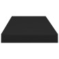 vidaXL Schwebendes Wandregal Schwarz 60x23,5x3,8 cm MDF vidaXL Schwebendes Wandregal Schwarz 60x23,5x3,8 cm MDF