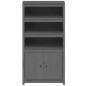 vidaXL Highboard Grau 80x35x154 cm Massivholz Kiefer vidaXL Highboard Grau 80x35x154 cm Massivholz Kiefer