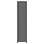 vidaXL Highboard Grau 80x35x154 cm Massivholz Kiefer vidaXL Highboard Grau 80x35x154 cm Massivholz Kiefer