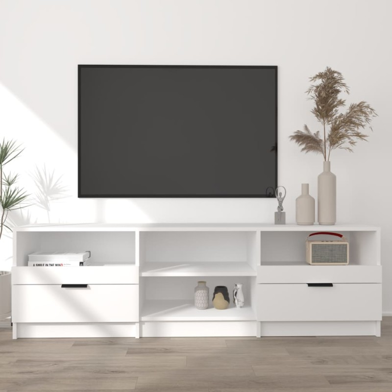 vidaXL TV-Schrank Weiß 150x33,5x45 cm Holzwerkstoff vidaXL TV-Schrank Weiß 150x33,5x45 cm Holzwerkstoff