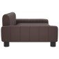Hundebett Braun 90x53x30 cm Kunstleder Hundebett Braun 90x53x30 cm Kunstleder