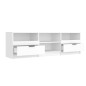 vidaXL TV-Schrank Weiß 150x33,5x45 cm Holzwerkstoff vidaXL TV-Schrank Weiß 150x33,5x45 cm Holzwerkstoff