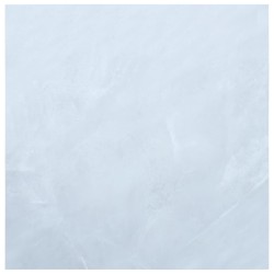 vidaXL Laminat Dielen Selbstklebend 5,11 m² PVC Weißer Marmor