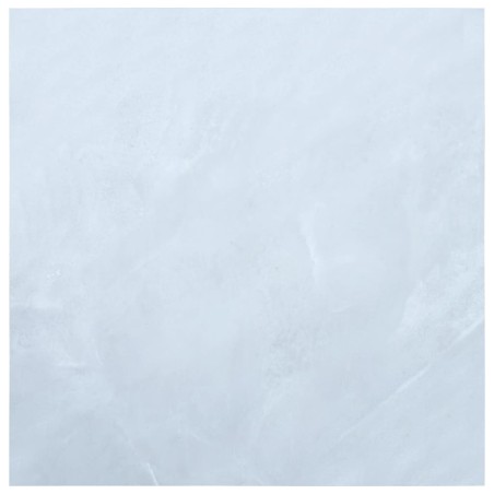 vidaXL Laminat Dielen Selbstklebend 5,11 m² PVC Weißer Marmor