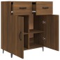 vidaXL Sideboard Braun Eichen-Optik 69,5x34x90 cm Holzwerkstoff vidaXL Sideboard Braun Eichen-Optik 69,5x34x90 cm Holzwerkstoff