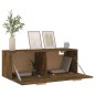 vidaXL Wandschrank Räuchereiche 100x36,5x35 cm Holzwerkstoff vidaXL Wandschrank Räuchereiche 100x36,5x35 cm Holzwerkstoff