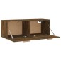 vidaXL Wandschrank Räuchereiche 100x36,5x35 cm Holzwerkstoff vidaXL Wandschrank Räuchereiche 100x36,5x35 cm Holzwerkstoff