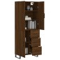 Highboard Braun Eichen-Optik 69,5x34x180 cm Holzwerkstoff Highboard Braun Eichen-Optik 69,5x34x180 cm Holzwerkstoff