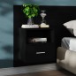 vidaXL Wand-Nachttische 2 Stk. Schwarz vidaXL Wand-Nachttische 2 Stk. Schwarz