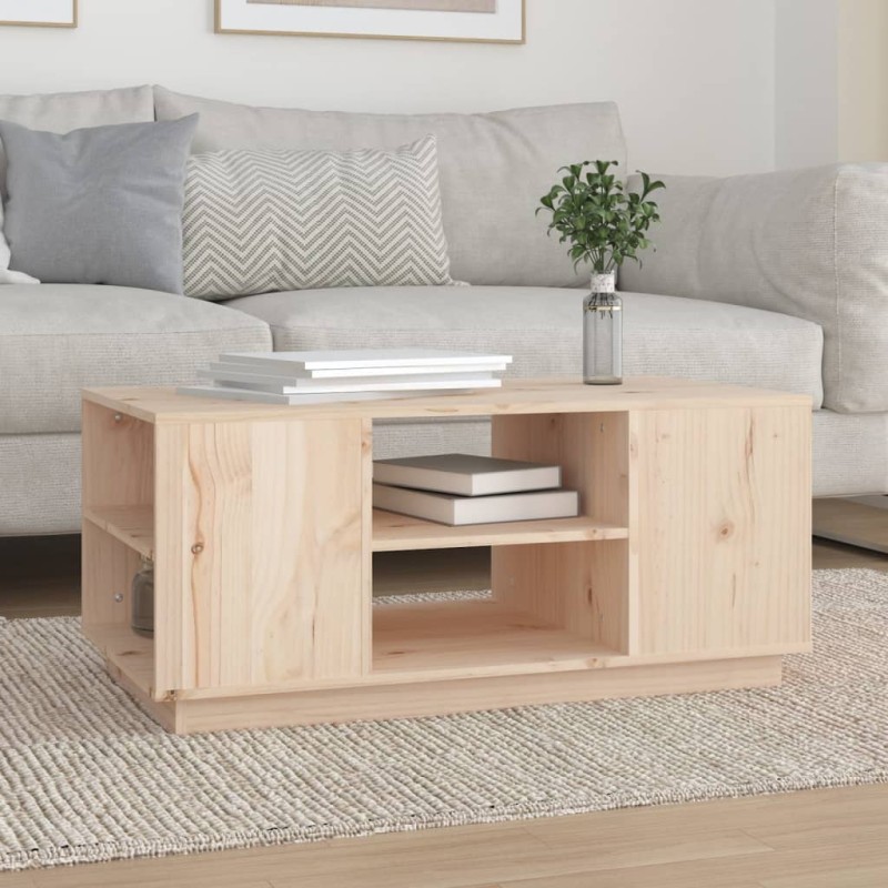 vidaXL Couchtisch 90x49x40,5 cm Massivholz Kiefer vidaXL Couchtisch 90x49x40,5 cm Massivholz Kiefer