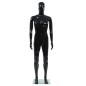 vidaXL Männliche Schaufensterpuppe mit Glassockel Schwarz 185 cm vidaXL Männliche Schaufensterpuppe mit Glassockel Schwarz 185 cm