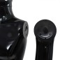 vidaXL Männliche Schaufensterpuppe mit Glassockel Schwarz 185 cm vidaXL Männliche Schaufensterpuppe mit Glassockel Schwarz 185 cm