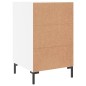 vidaXL Nachttisch Weiß 40x40x66 cm Holzwerkstoff vidaXL Nachttisch Weiß 40x40x66 cm Holzwerkstoff