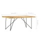 vidaXL Esstisch 180×90×76 cm Mango Massivholz vidaXL Esstisch 180×90×76 cm Mango Massivholz