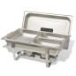 vidaXL Chafing Dish Set 2-tlg. Edelstahl vidaXL Chafing Dish Set 2-tlg. Edelstahl