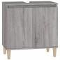 vidaXL Waschbeckenunterschrank Grau Sonoma 58x33x60 cm Holzwerkstoff vidaXL Waschbeckenunterschrank Grau Sonoma 58x33x60 cm Holzwerkstoff