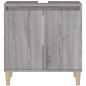 vidaXL Waschbeckenunterschrank Grau Sonoma 58x33x60 cm Holzwerkstoff vidaXL Waschbeckenunterschrank Grau Sonoma 58x33x60 cm Holzwerkstoff