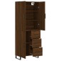 Highboard Braun Eichen-Optik 69,5x34x180 cm Holzwerkstoff Highboard Braun Eichen-Optik 69,5x34x180 cm Holzwerkstoff