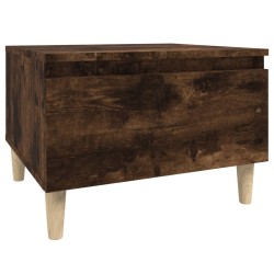 vidaXL Beistelltisch Räuchereiche 50x46x35 cm Holzwerkstoff