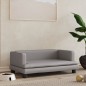Hundebett Grau 80x45x30 cm Kunstleder Hundebett Grau 80x45x30 cm Kunstleder