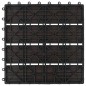 vidaXL Terrassenfliesen 11 Stück WPC 30 x 30 cm 1 qm Dunkelbraun vidaXL Terrassenfliesen 11 Stück WPC 30 x 30 cm 1 qm Dunkelbraun