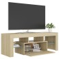vidaXL TV-Schrank mit LED-Leuchten Sonoma-Eiche 120x35x40 cm vidaXL TV-Schrank mit LED-Leuchten Sonoma-Eiche 120x35x40 cm