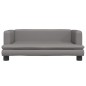 Hundebett Grau 80x45x30 cm Kunstleder Hundebett Grau 80x45x30 cm Kunstleder