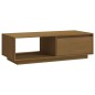 vidaXL Couchtisch Honigbraun 110x50x33,5 cm Massivholz Kiefer vidaXL Couchtisch Honigbraun 110x50x33,5 cm Massivholz Kiefer