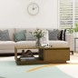 vidaXL Couchtisch Honigbraun 110x50x33,5 cm Massivholz Kiefer vidaXL Couchtisch Honigbraun 110x50x33,5 cm Massivholz Kiefer