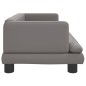 Hundebett Grau 80x45x30 cm Kunstleder Hundebett Grau 80x45x30 cm Kunstleder