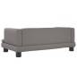 Hundebett Grau 80x45x30 cm Kunstleder Hundebett Grau 80x45x30 cm Kunstleder