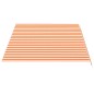 vidaXL Markisenbespannung Gelb und Orange 4,5x3 m vidaXL Markisenbespannung Gelb und Orange 4,5x3 m