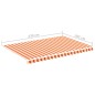 vidaXL Markisenbespannung Gelb und Orange 4,5x3 m vidaXL Markisenbespannung Gelb und Orange 4,5x3 m