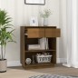 vidaXL Beistellschrank Honigbraun 60x34x75 cm Massivholz Kiefer vidaXL Beistellschrank Honigbraun 60x34x75 cm Massivholz Kiefer