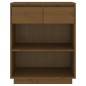 vidaXL Beistellschrank Honigbraun 60x34x75 cm Massivholz Kiefer vidaXL Beistellschrank Honigbraun 60x34x75 cm Massivholz Kiefer